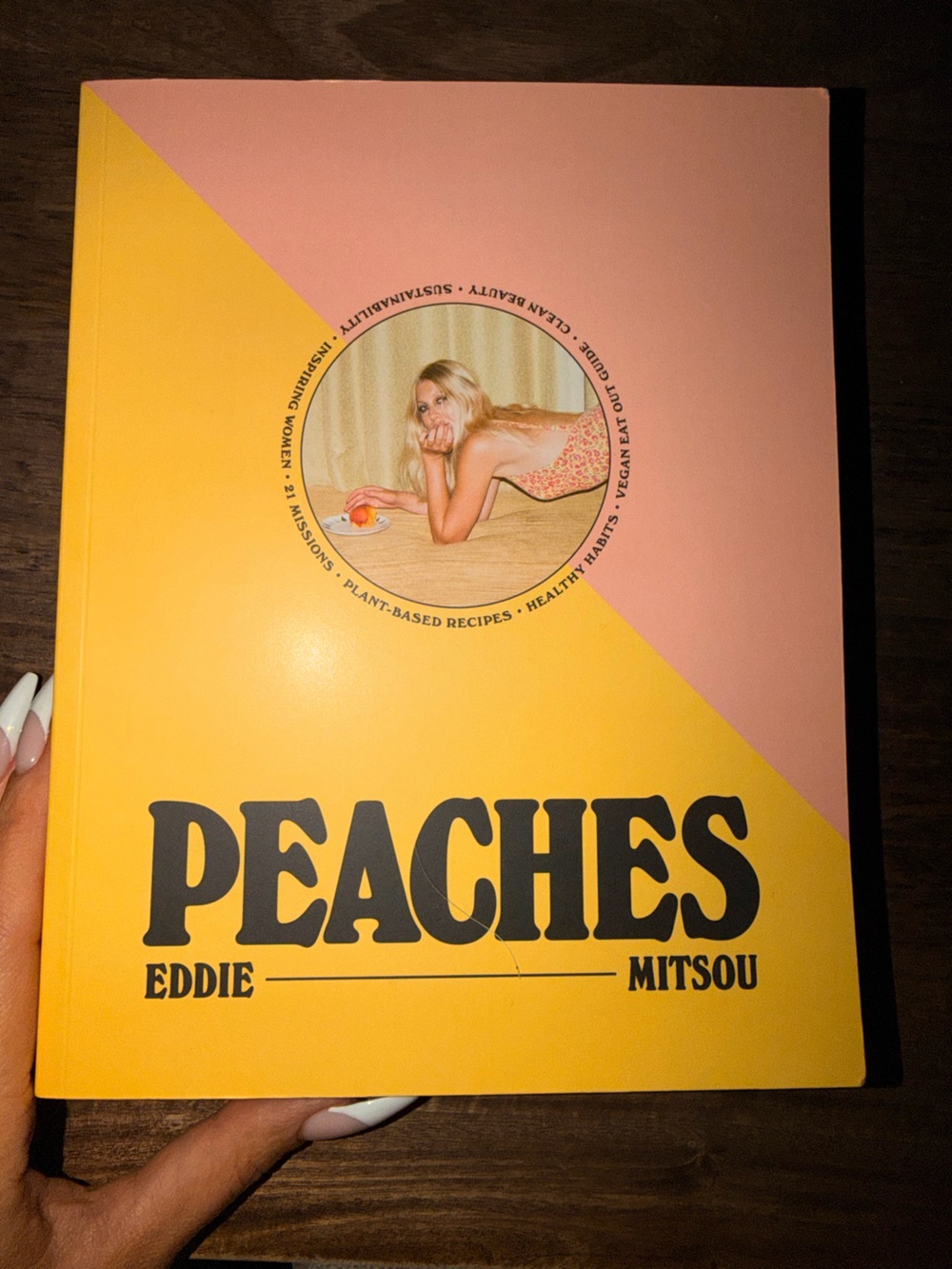 Peaches Uniforms Peaches Cookbook - Pink & Yellow Cover NWT great info inside